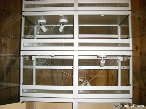 Клетки - витрины для шиншилл, дегу, грызунов, вольеры для животных